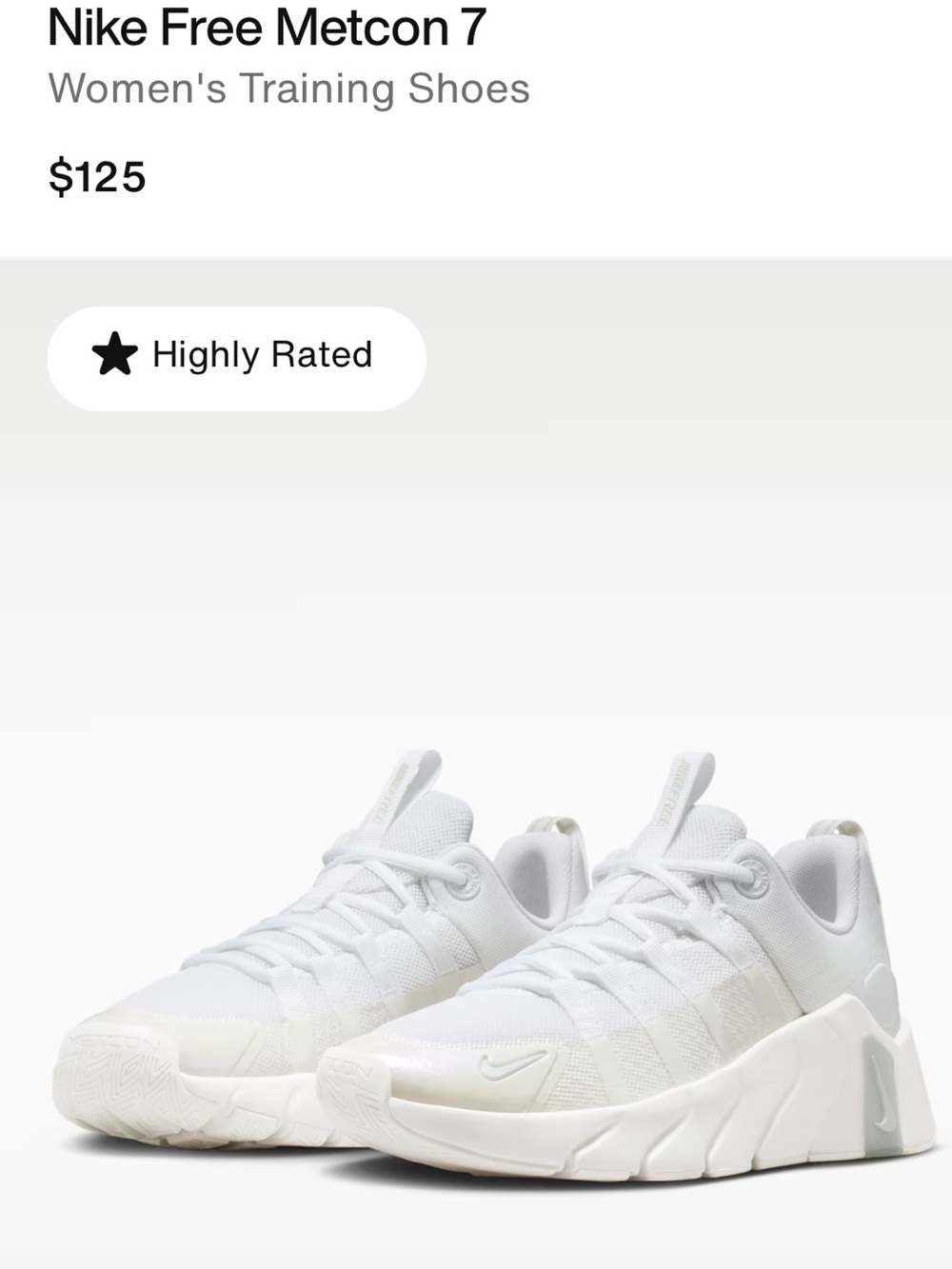 Nike Women Metcon 7 Sneakers — White